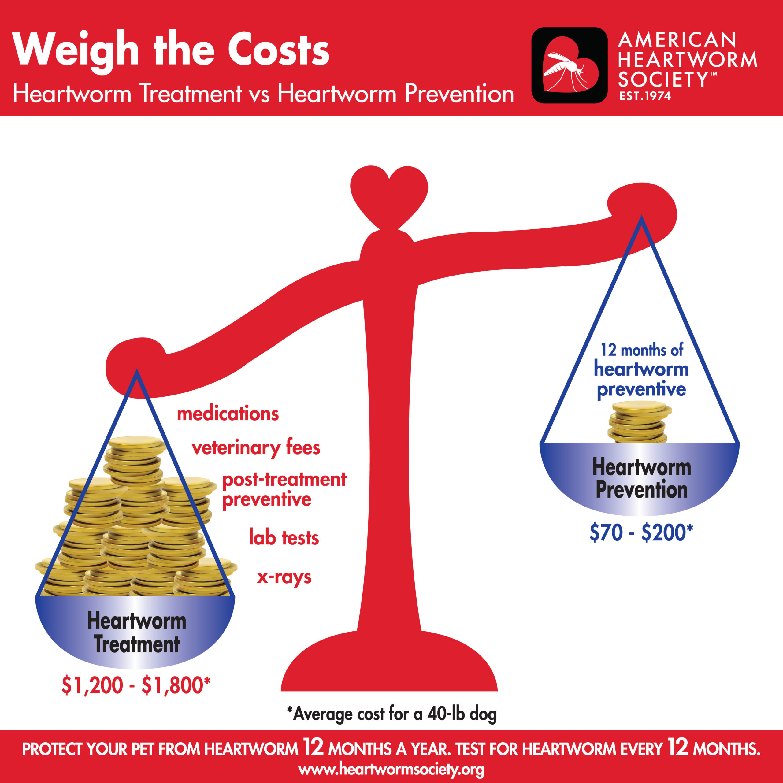 American Heartworm Society: Weight the costs of Treating and Preventing Heartworm Disease in Dogs