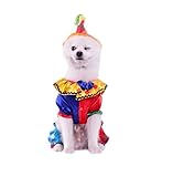 Leowow Dog Halloween Costume with Hat for Party Apparel -Small