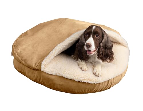 Snoozer Luxury Microsuede Cozy Cave Pet Bed,...