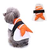 Sushi Dog Fish Food Pet Apparel, Cat & Puppy Costume for Small & Medium Dogs, Funny Dog Outfits Cosplay for Halloween & Christmas