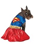 DC Comics Superheroes: Supergirl Pet Costume for For Dogs or Cats by Rubies, XL