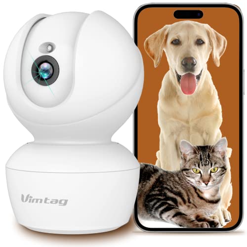 VIMTAG Indoor Camera, 2.5K/4MP HD 360° Pan/Tilt...