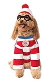 Where's Waldo: Waldo Pet Costume for For Dogs or Cats by Rubies, Small