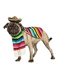 Rubie's Serape and Hat for Pets, Small