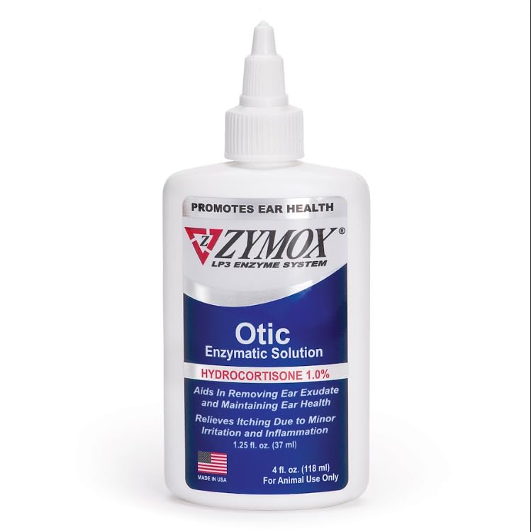 Zymox Otic Enzymatic Solution for Dogs and Cats to...