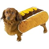 Casual Canine Hot Diggity Dog with Mustard Costume for Dogs, 12" Small