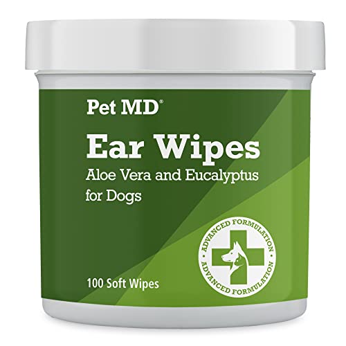 Pet MD - Dog Ear Cleaner Wipes - Otic Cleanser for...