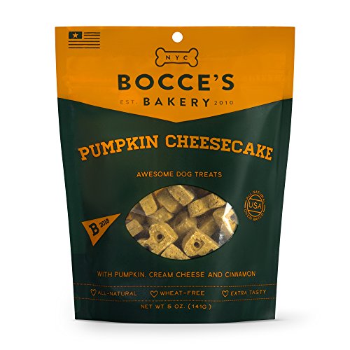 Bocce's Bakery All-Natural, Seasonal, Fall, Game Day Dog Treats, Wheat-Free, Limited-Ingredient Biscuits Inspired by Autumn, 5 oz (Buffalo Wings, Pumpkin Cheesecake, Monkey Bread) Bocce's Bakery All-Natural, Seasonal, Fall, Game Day Dog Treats, Wheat-Free, Limited-Ingredient Biscuits Inspired by Autumn, 5 oz (Buffalo Wings, Pumpkin Cheesecake, Monkey Bread)