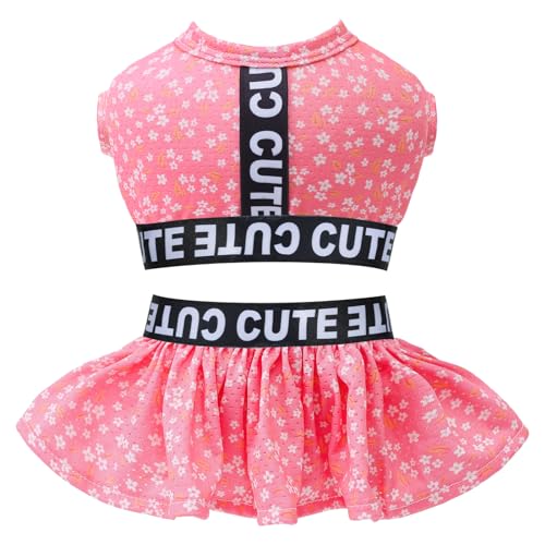 CuteBone Two Piece Dog Sports Dress Athleisure...