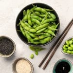 Edamame is a popular Japanese snack